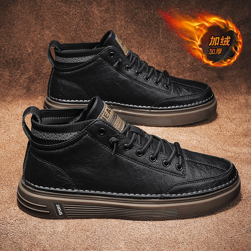 Распродажа: новая зимняя мужская обувь, зимние спортивные повседневные черные рабочие кроссовки, формальная деловая нескользящая кожаная обувь для шеф-поваров.