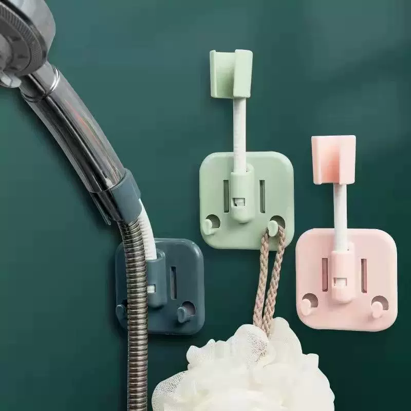 Простой без перфорации, универсальный регулируемый держатель для душа, душевая насадка для ванной комнаты, регулируемая, фиксированная подвеска, удобная и простая