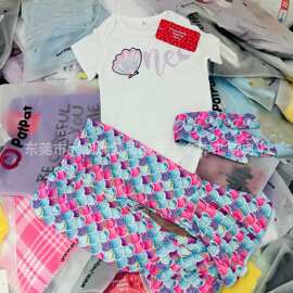 PatPat kids sets外贸品牌男女童装套装工厂直销清货库存尾货白棉