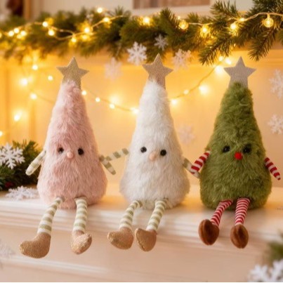 Cross-Border Hot-Selling Christmas Decorations, Cute Plush Christmas Tree Dolls, Home Party Doll Ornaments and Arrangements