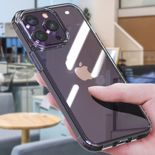 適用iPhone13ProMax水晶透明手機殼簡約防摔超薄蘋果13/14手機殼