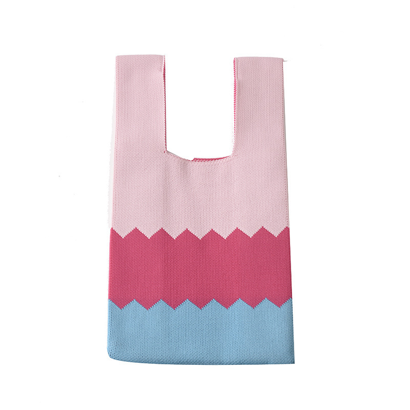 Instagram popular vest trend knitted women's personalized handbag tote bag_voghion.com