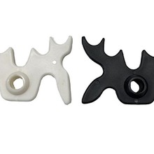 桌球架杆头九球杆架杆器/蝴蝶叉/黑八头台球杆【塑料鹿角叉】便携