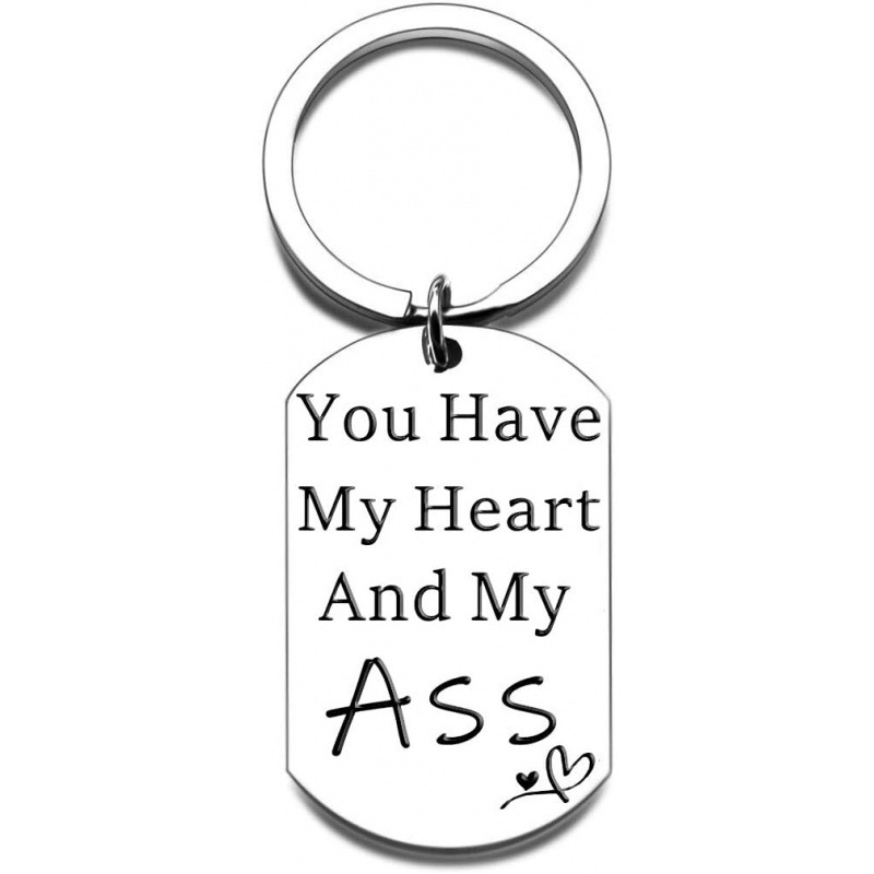 You have my heart Valentine's Day Stainless Steel Keychain Boyfriend Naughty Funny I Love Your Key You have my heart Valentine's Day Stainless Steel Keychain Boyfriend Naughty Funny I Love Your Key