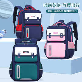 2023新款小学生书包 1-6年级英伦双肩背包男女儿童轻便包印制LOGO