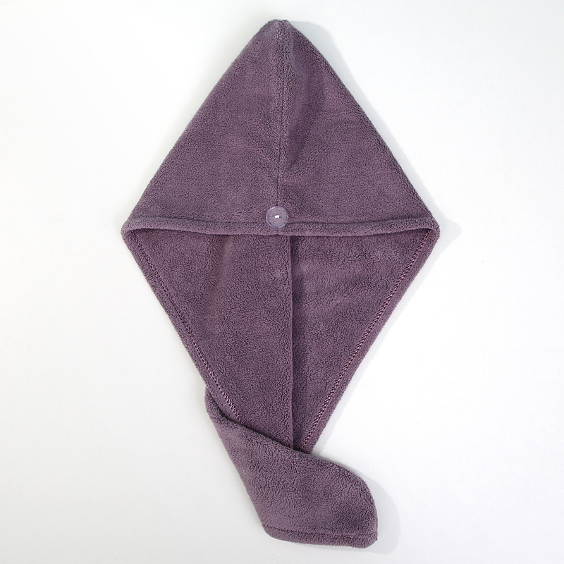 Сиреневое полотенце для волос