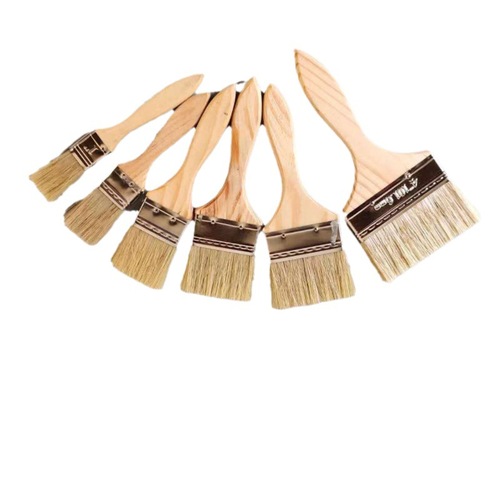 Thick Brown Bristle Cleaning Dust Brush Mixed Hog Hair Paint Brush BBQ Brush Mixed Bristle Hog Hair Brush Shipboard Long Hair Bristle Brush