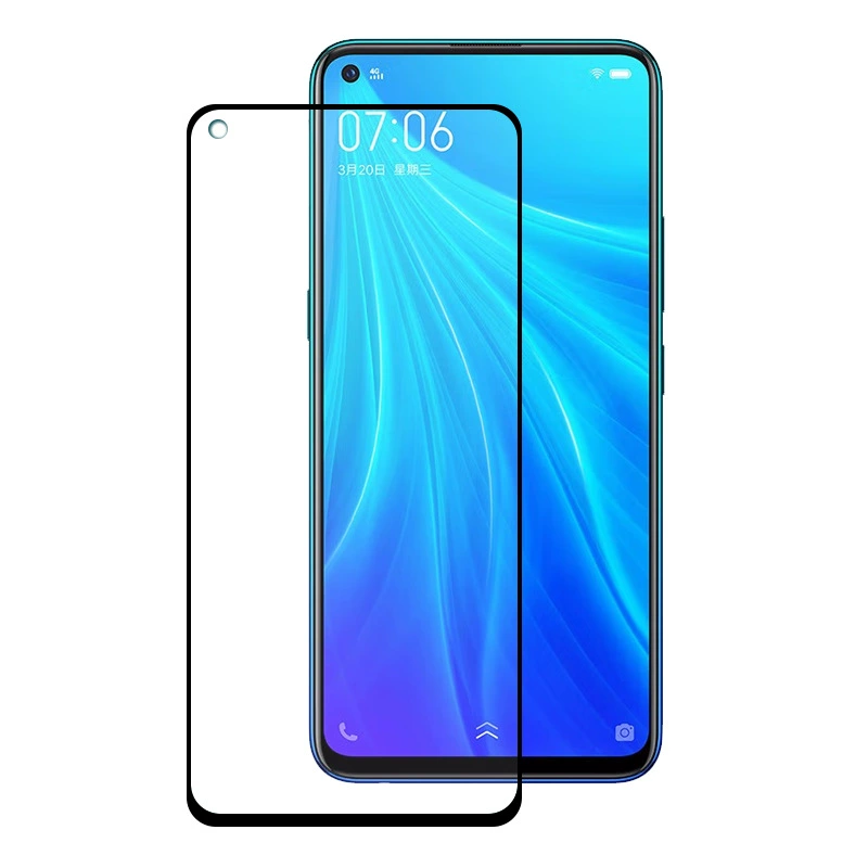 Подходит для защитной пленки Vivo Z5x полный экран Z5X версия 712 мобильного телефона пленка с черной каймой антивыпадение высокое определение защитной пленки
