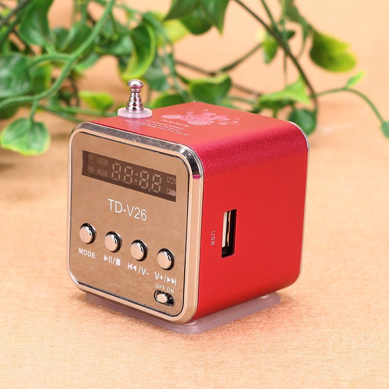 TD-V26 カードスピーカーラジオ U ディスクポータブルミニスピーカーウォークマン mp3 携帯電話サブウーファー|undefined