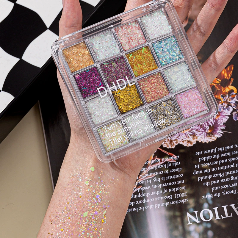 DHDL16 цветные тени для век без клея для сценического макияжа гель блестки для цветных теней для век cos один для исполнения макияжа