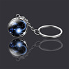 Keychain, glossy starry sky, double-sided accessory, pendant, Birthday gift