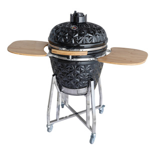 Kamado Grill 22inch ��ɫ����ľ̿��ڵ�BBQ�մɟ����t �S��ֱ�N