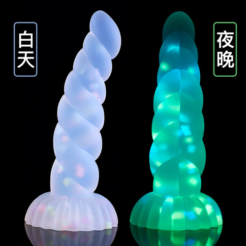 Colorful soft braided anal plug for men and women, alternative sex toy, large suction cup, liquid silicone penis wholesale