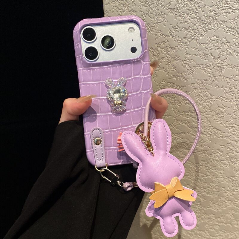 Square Crocodile Pattern Suitable for Samsung S21Fe Mobile Phone Case A52S 5g Diamond Rabbit S22Ultra Cute A55