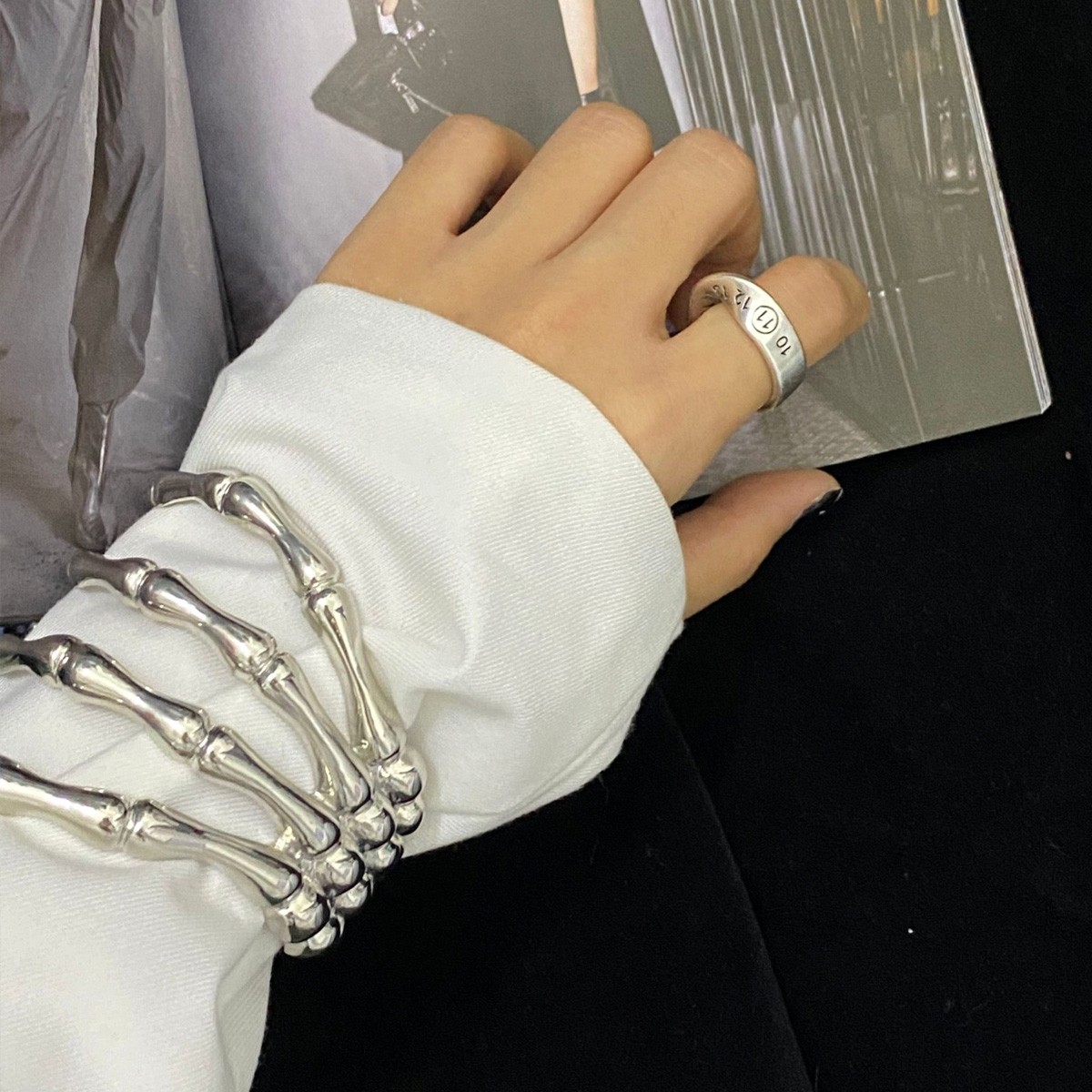 Fashion Skull Claw Shaped Adjustable Alloy Bracelet  Arm Ring wholesale