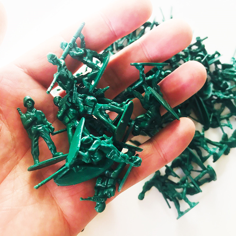 Soldier Little Man Military Model suit World War II Aircraft Tank Corps Plastic Little Man Soldier Toy Boy Girl