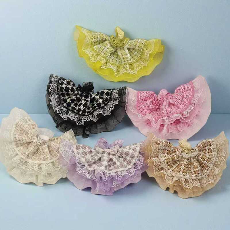 New Lace 12Cm-17Cm Doll Cute Lace Skirt Fabric Accessories Leader Dog Doll Flower Squirrel Clothes