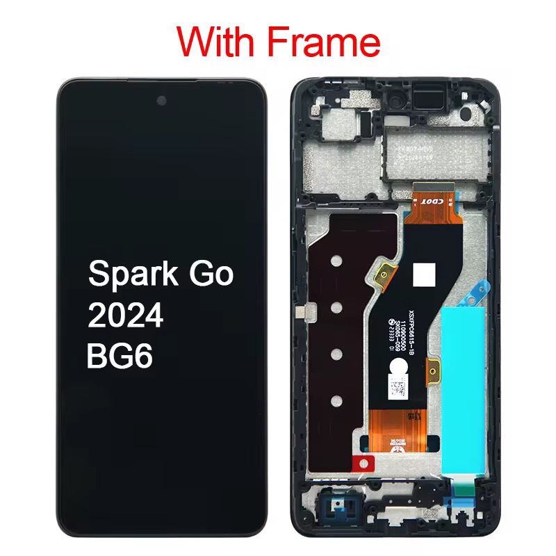 Aplicable a Tecno Spark Go 2024 Asamblea de pantalla LCD BG6 Asamblea de pantalla LCD