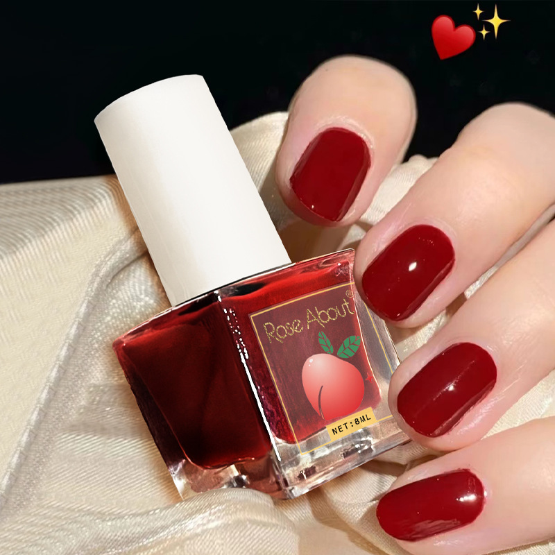 Factory Wholesale New Water-Based No-Bake Peelable Nail Polish Long-Lasting Peelable Transparent Manicure Glossy Nail Polish