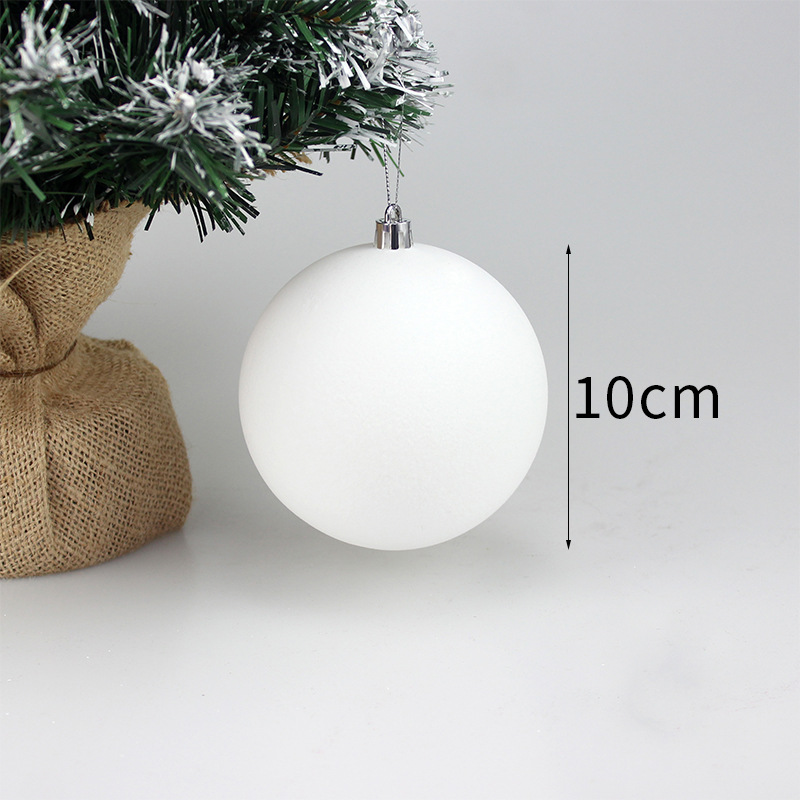 Bolas de Navidad 10CM / 16pcs Bolas de Navidad flotadas Bolas de plástico Colgante de Navidad atmósfera de vacaciones