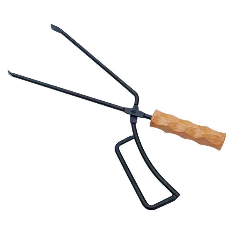 Patrón de diamante pinzas de carbono al aire libre clip de carbón de barbacoa clip de carbón quema pinzas de barbacoa clip de carbono pico de pato pinzas ardientes