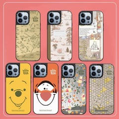 フォレストログベアミラー 16promax iphone15 携帯電話ケース Apple 13 カップル落下防止潮ケース