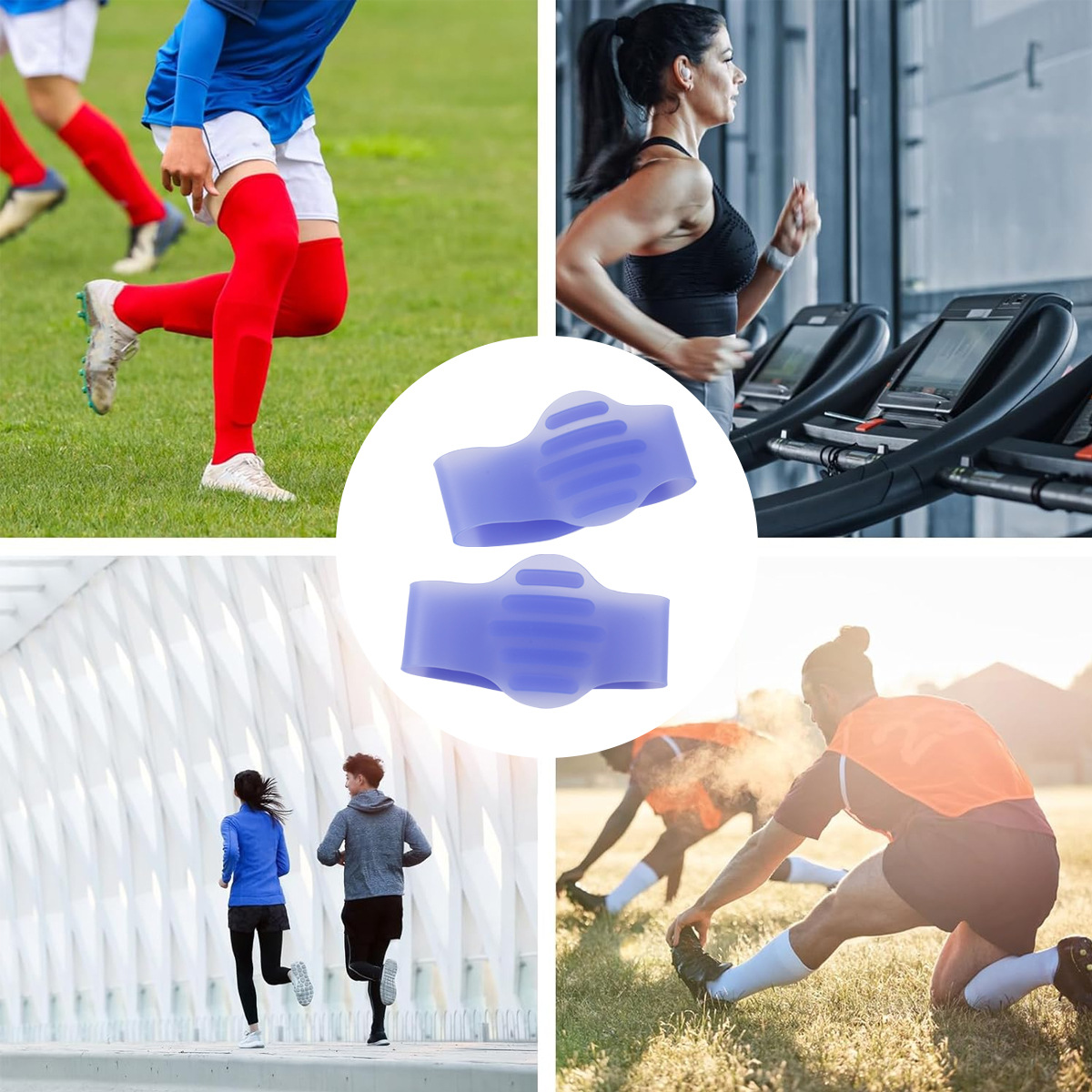 Verbesserte Silikon-Überschuhe für Männer und Frauen mit rutschfestem Fußschutz-Trainingsgürtel, weicher, rutschfester und rutschfester Sport-Schnürsenkel-Befestigungsabdeckung_voghion.com