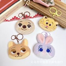 疯狂动物城玩偶毛绒配饰兔子狐狸公仔吱吱叫挂件发饰服饰配件辅料