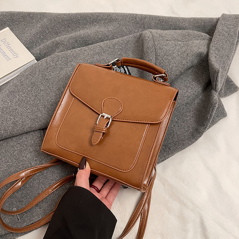 Nicho de diseño de alta sensación de moda mochila pequeña mochila para mujeres 2024 nuevo estilo universitario bolso pequeño