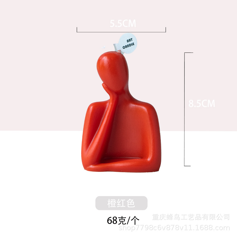 Popular hecho a mano retrato decoración vela mano regalo de boda al por mayor regalo creativo banquete decoración creativa