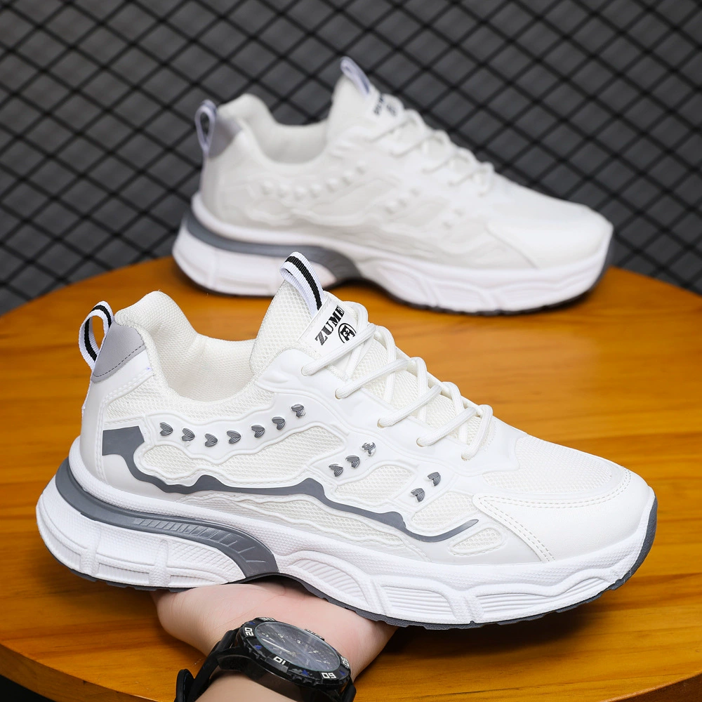 Trend sports casual footwear for leisure, mesh sports shoes platform, trend of season