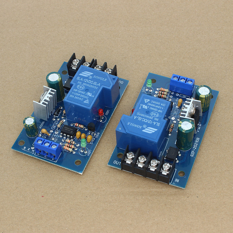 大功率自动排水抽水开关12V24V30A矿井鱼缸电磁阀水池水位控制板