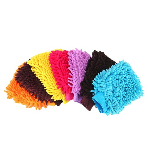 Car wash gloves, car wipes, double-sided chenille gloves, rags, coral polyp plush, thickened and velvet gloves, car wash tools