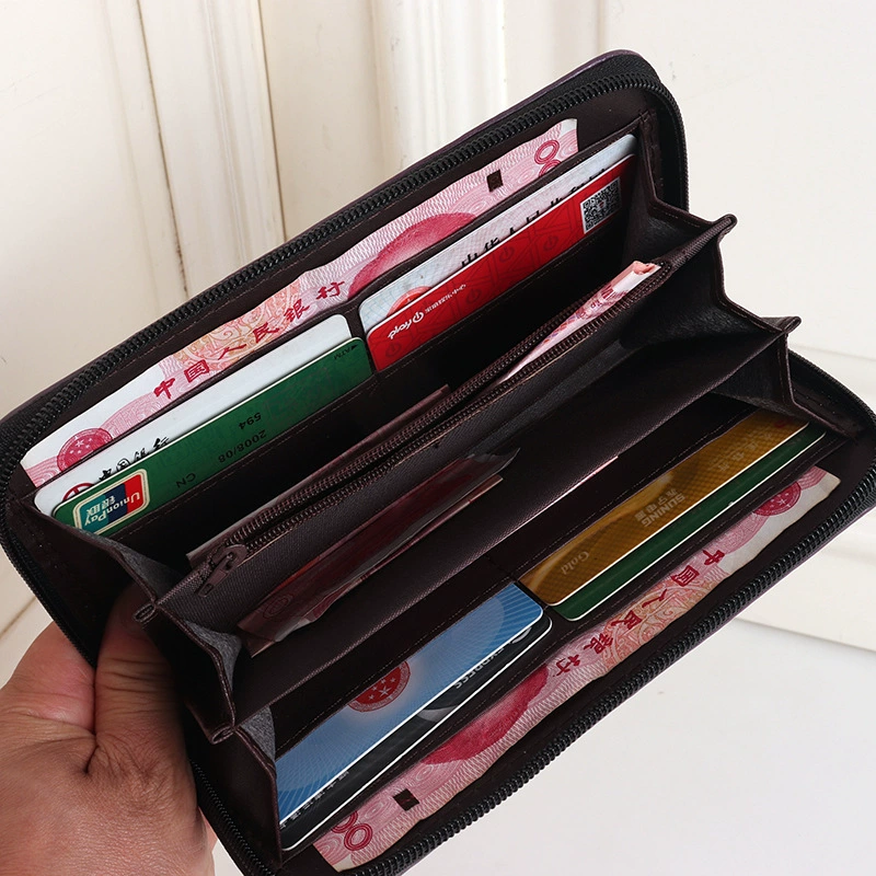 Cartoon capacious smooth wallet with zipper