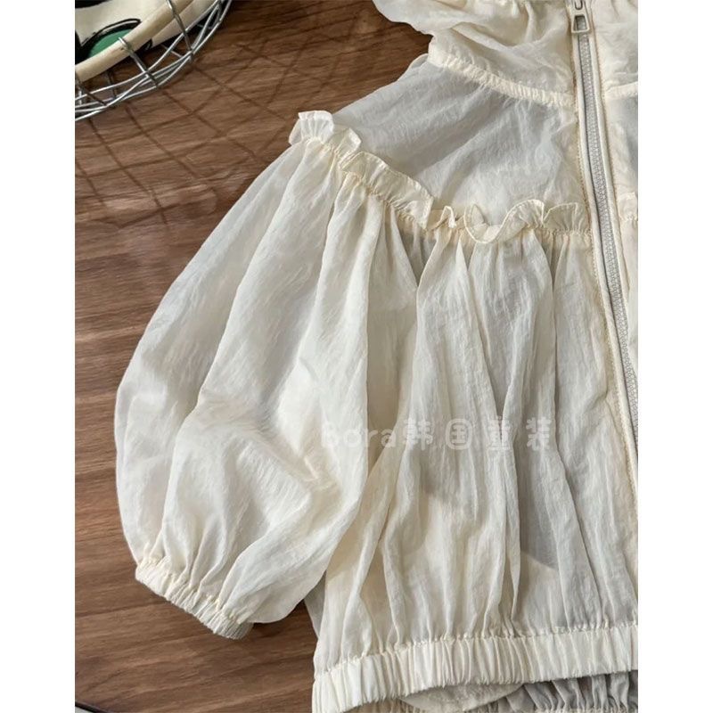 Niños protector solar chaqueta de niñas 2025 nuevo niño coreano delgado niñas anti-UV
