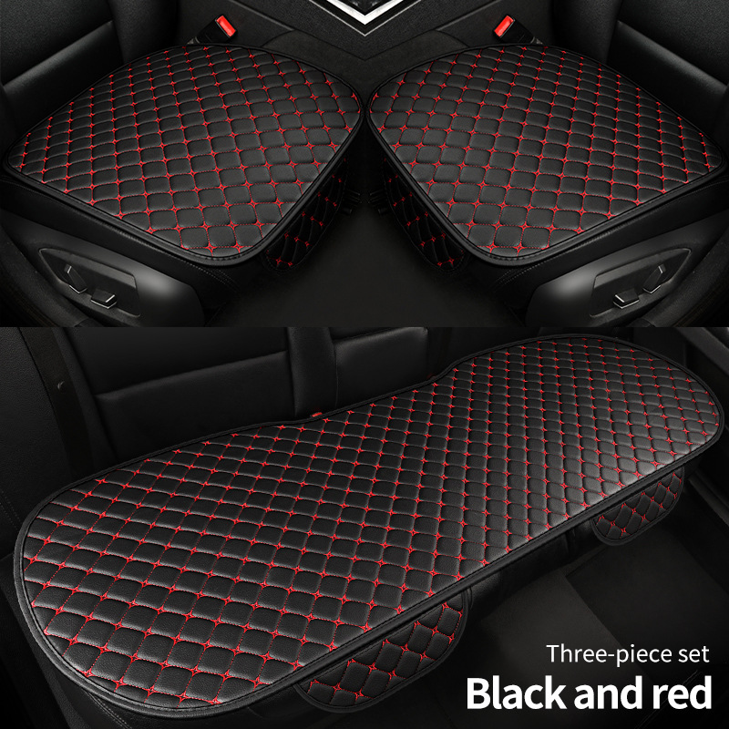 Cojín de asiento de automóvil transfronterizo, cojín de asiento de cuero de tres piezas, cojín de asiento de automóvil de cuero, asiento de automóvil general