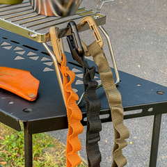 戶外露營繩多用掛物繩帳篷天幕配件尼龍收納配件塑鋼D扣露營繩子