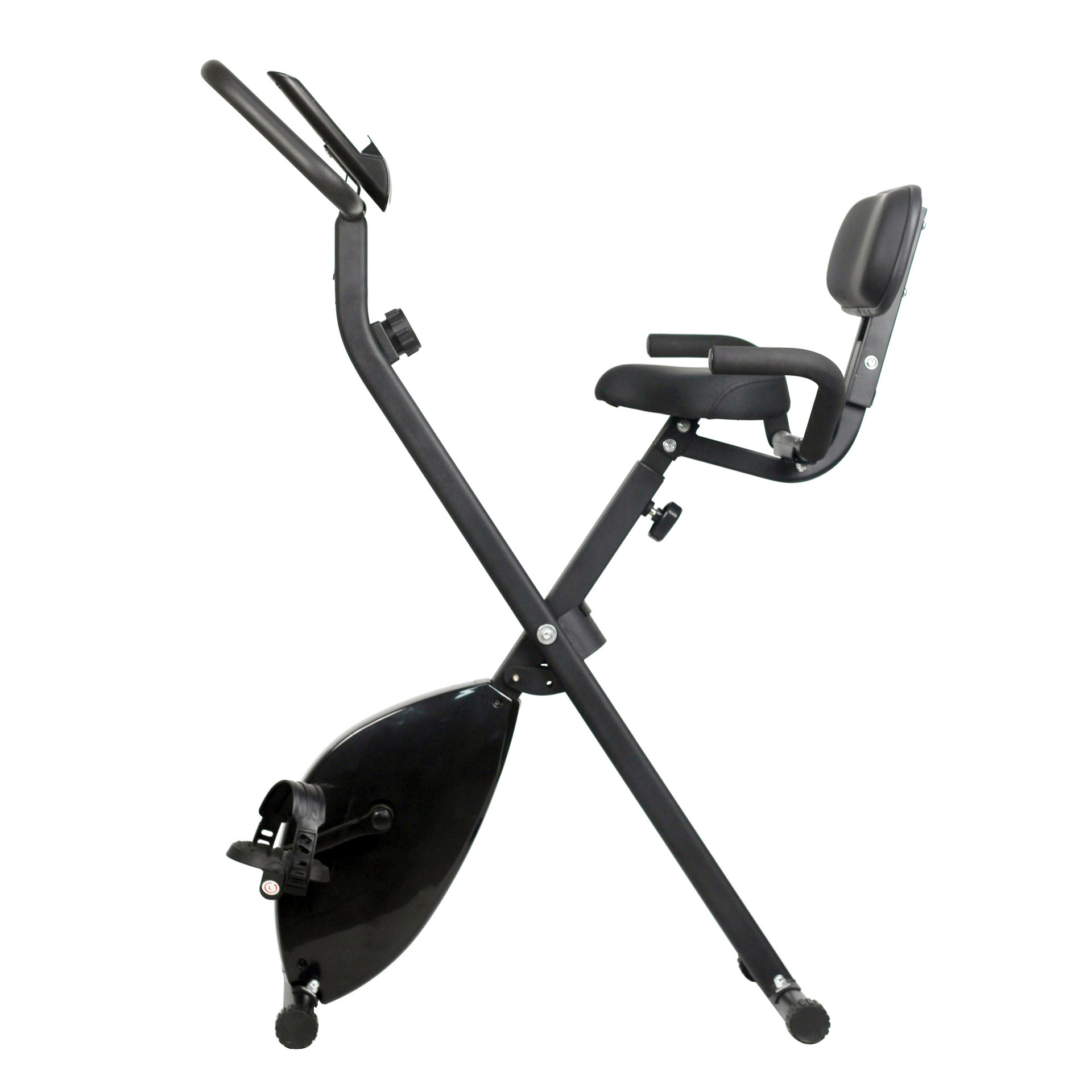 Equipos de ejercicios personalizados al por mayor coche de ejercicios interior 8 reluctancia espalda plegable monitoreo de la frecuencia cardíaca de bicicleta deportiva