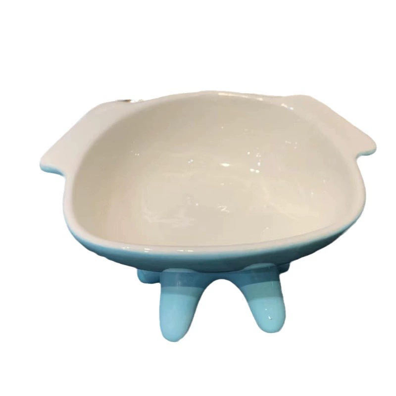 Керамическая миска для корма животных, миска для кошек, миска для воды, матовая керамическая миска для животных, принадлежности, мелкая миска