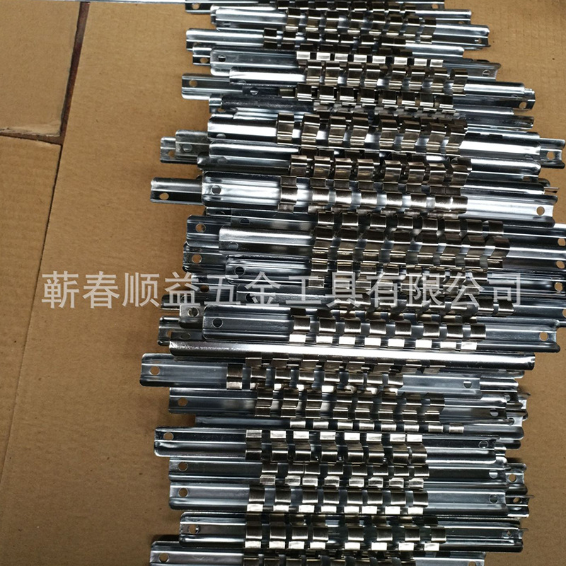 组套插板不锈钢套筒架汽修厂套筒插座 散装套筒工具插板 套筒支架