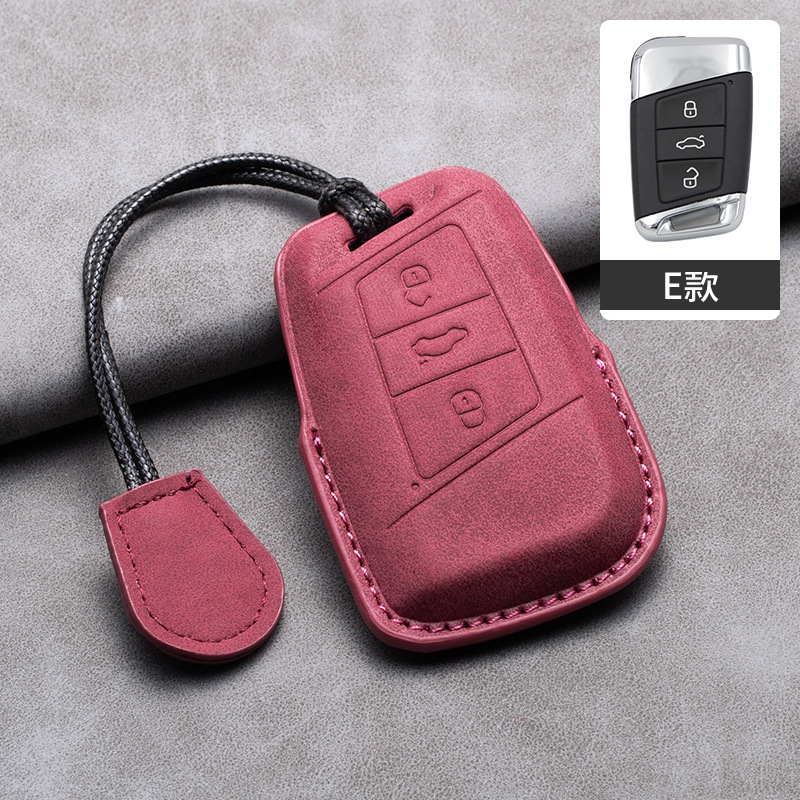 Volkswagen (e type volcanic red + leather rope)