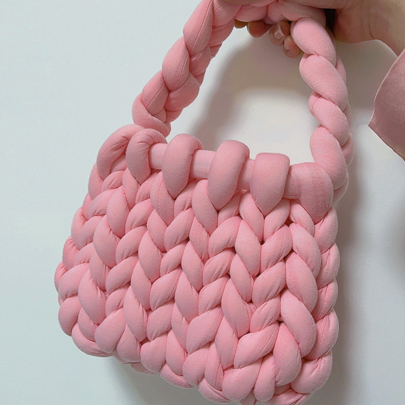 Accesorios de relleno de algodón islandés hilo diy bolsas de mano tejidas alfombras de alfombra de hilo de lana super gruesa ganchillo