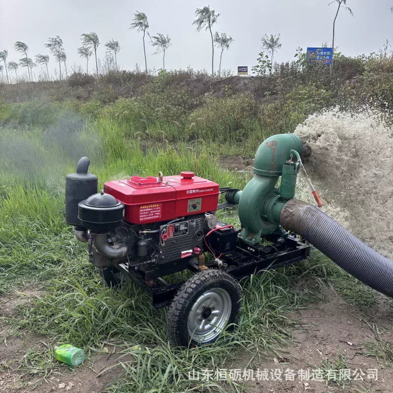 加工定制 柴油动力大马力农用抽水泵 抗洪排涝工程排水泵