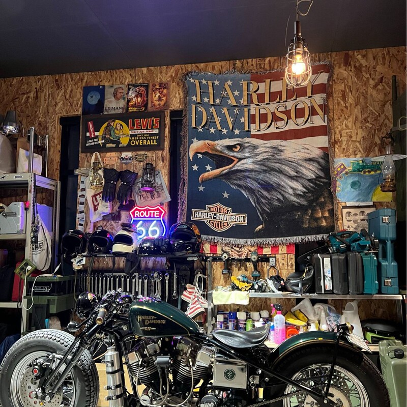 The former blanket Harley vintage vintage locomotive