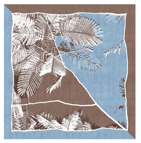 Versión coreana de la nueva bufanda de seda cuadrada pequeña de cachemira pura de 70cm impresa, bufanda de flor de anacardo grande, disponible en stock transfronterizo