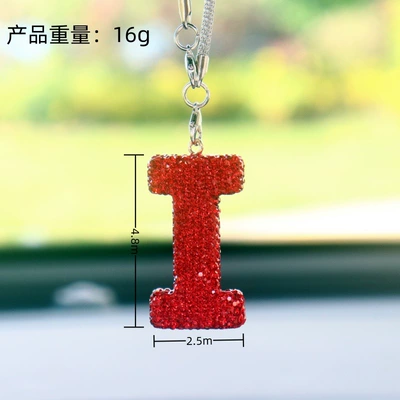 Diamond Love Bear Car Pendant – Car hanging - i-letter-car-pendant-big-red