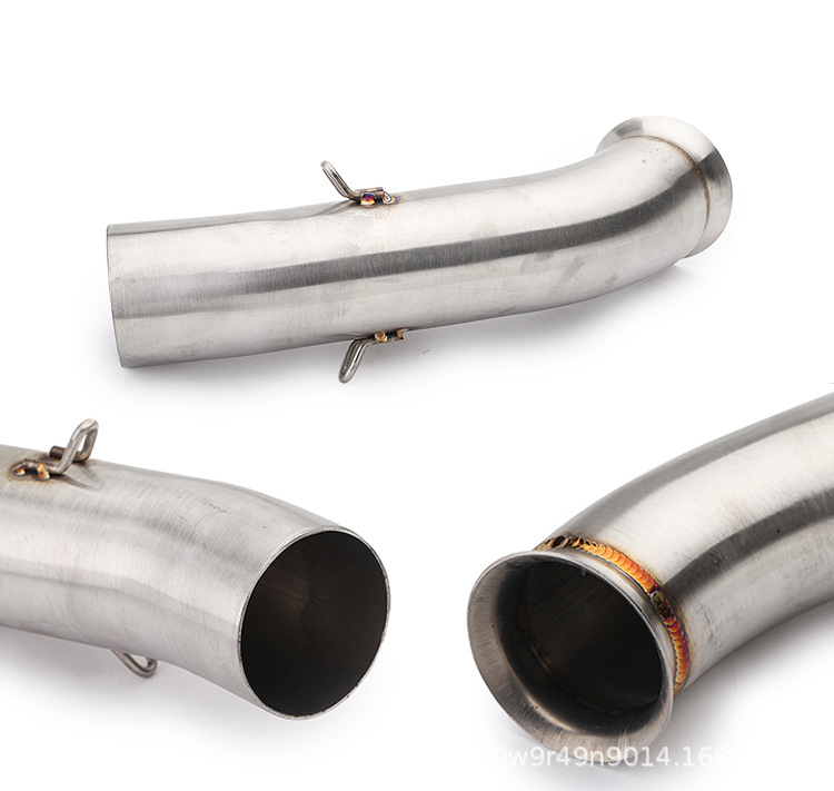 Suitable for Duke390Rc390 Exhaust Mid-Section, Stainless Steel Mid-Section Modified Duke390 Exhaust Pipe