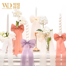 现货小卷38MM果冻纱丝带办公室家居窗帘彩带装饰蝴蝶结礼物盒包装