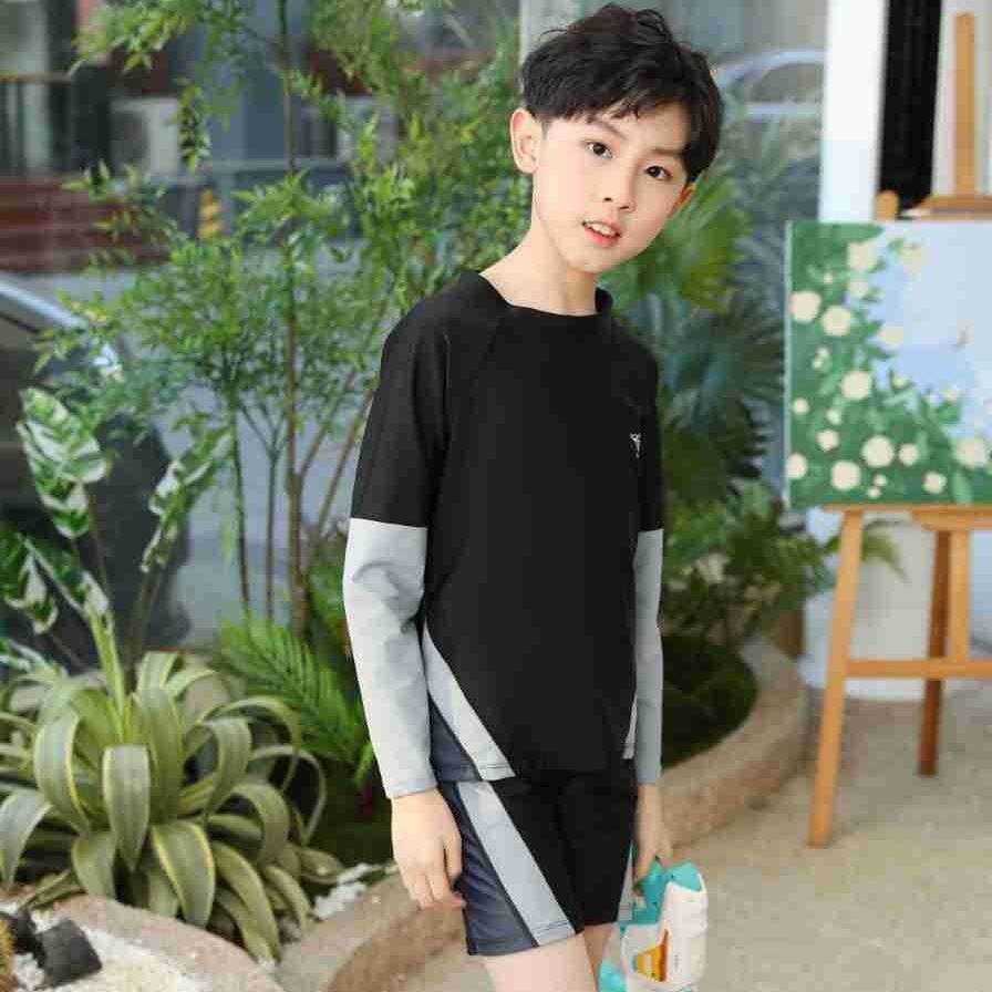Children's Swimsuit Split Quick-drying Comfortable Summer Training Beach Spa Big Boy's Swimsuit Professional Set