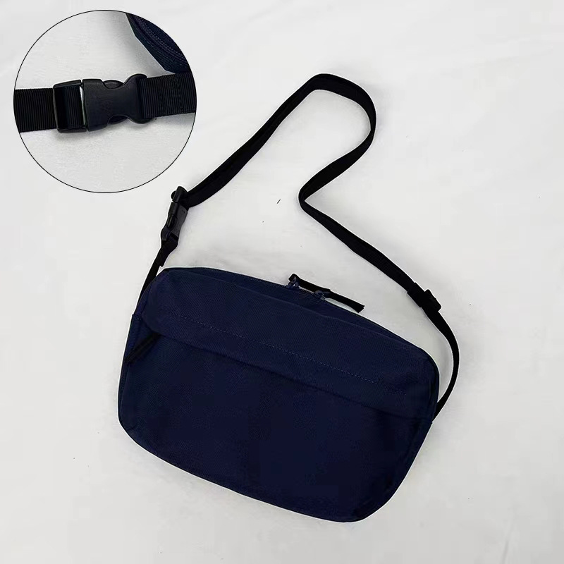 Women's Small Oxford Cloth Solid Color Basic Oval Zipper Crossbody Bag display picture 1